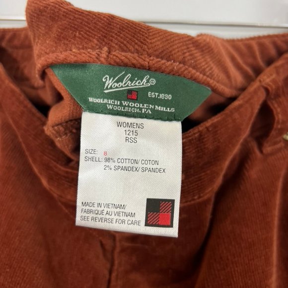 Woolrich Rust-Colored Microcord Mid-Rise Pants - Picture 3 of 4